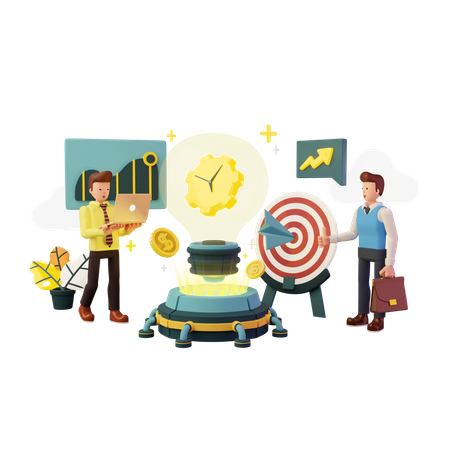 Business Target  3D Illustration