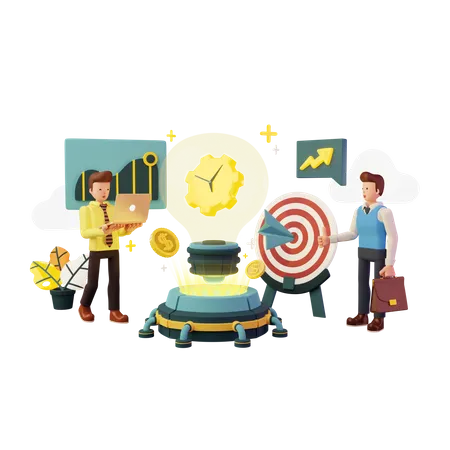 Business Target  3D Illustration