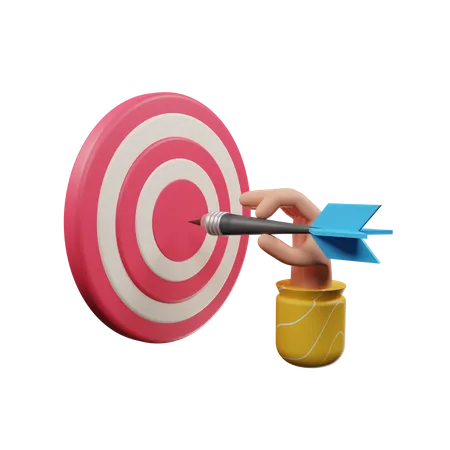 Target Icon 3 D Render Isolated 3D Illustration