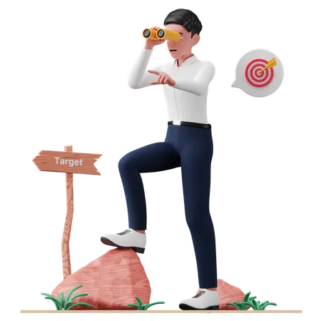 Business target 3D Illustration
