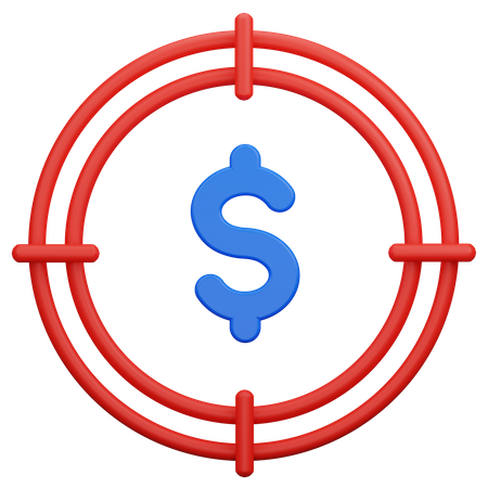 Business Target 3D Icon