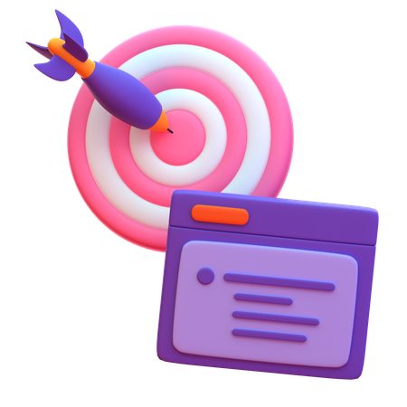 Business Target 3D Icon