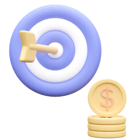 Business Target 3 D Icon Illustation 3D Icon
