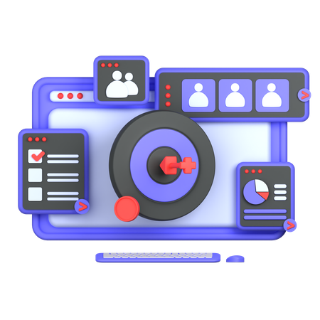 Business Target  3D Illustration