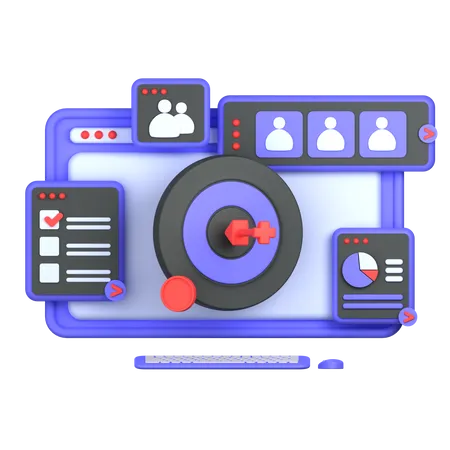 Business Target  3D Illustration