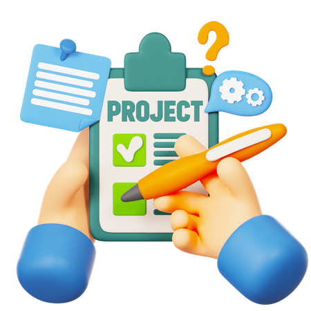 Business Target Project Tasks  3D Icon