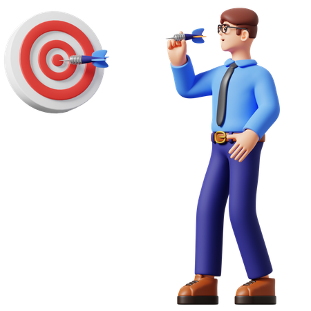 Business Targeting  3D Illustration