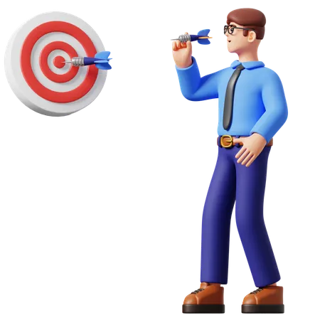 Business Targeting  3D Illustration