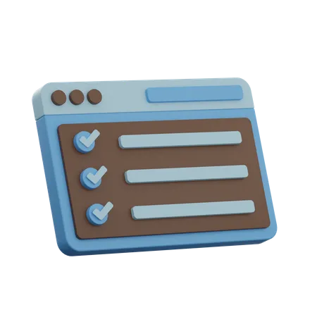 Business Task  3D Icon