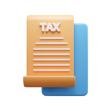 Business Tax Document  3D Icon