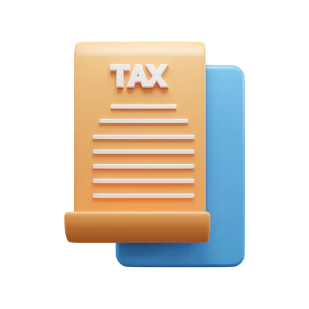 Business Tax Document  3D Icon