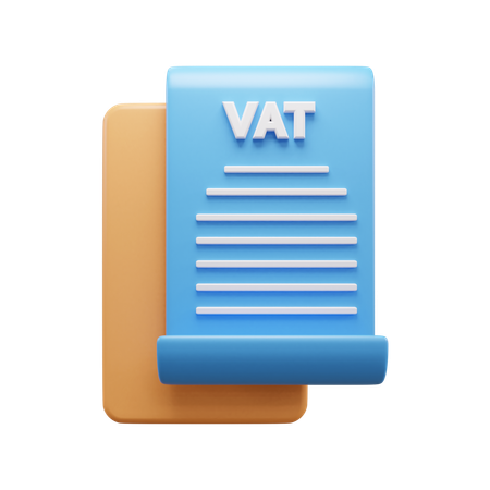 Business Tax Document  3D Icon