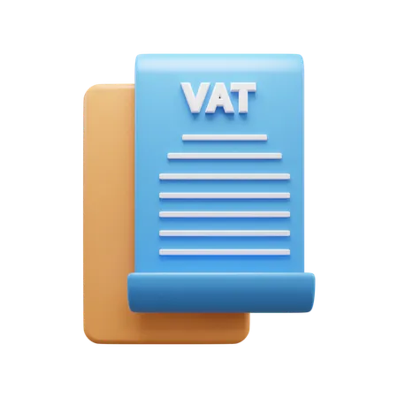 Business Tax Document  3D Icon