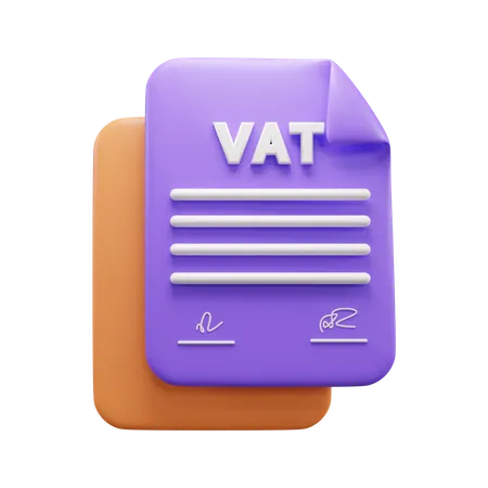 Business Tax Document  3D Icon