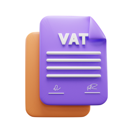 Business Tax Document  3D Icon