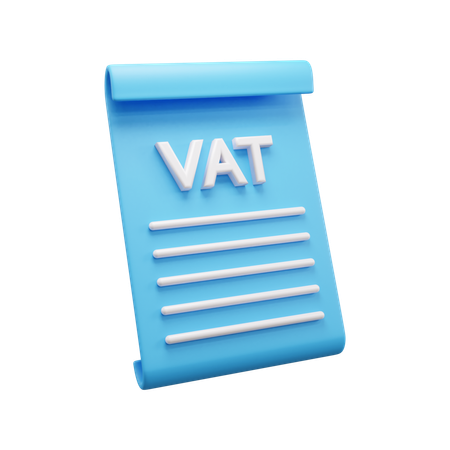 Business Tax Document  3D Icon