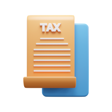 Business Tax Document  3D Icon