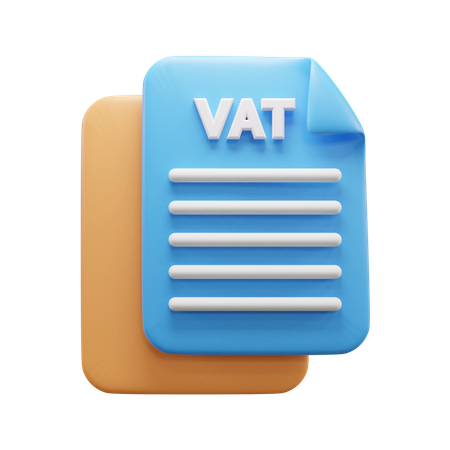 Business Tax Document  3D Icon