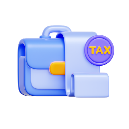 Business Tax Documents  3D Icon