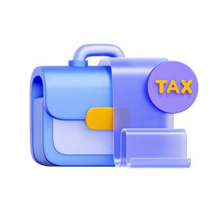 Business Tax Documents  3D Icon
