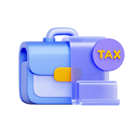 Business Tax Documents  3D Icon