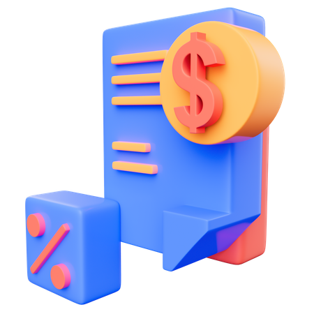 Business Taxes  3D Icon