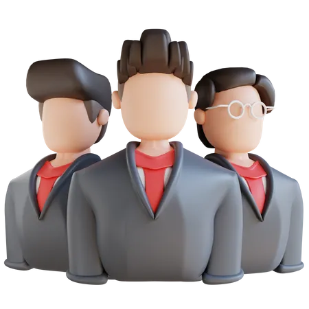 3 D Illustration Business Team 3D Icon