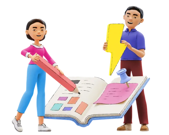 Business Team working together  3D Illustration