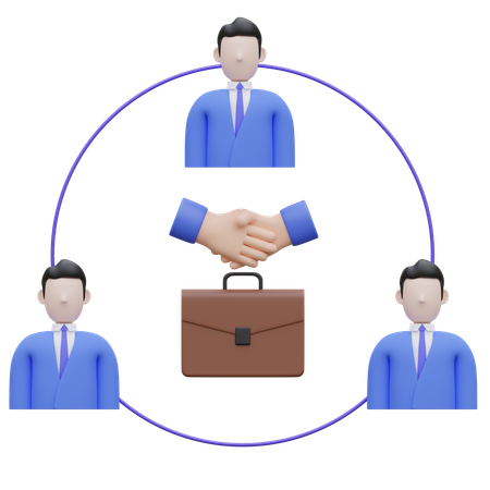 Business teamwork  3D Icon