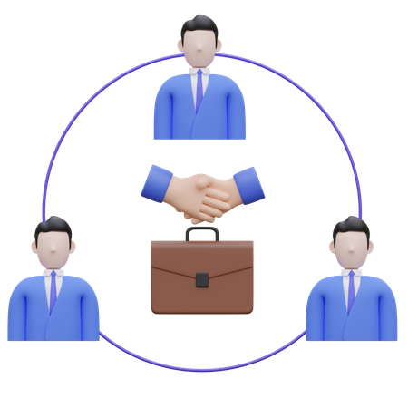 Business teamwork  3D Icon