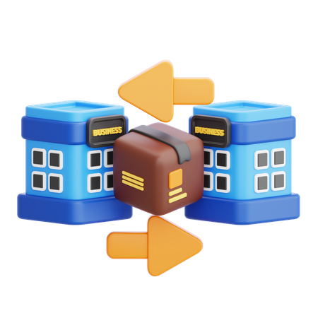 Business to Business  3D Icon