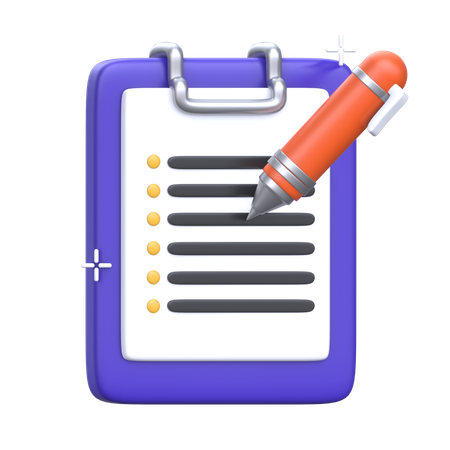 Business To Do List  3D Icon