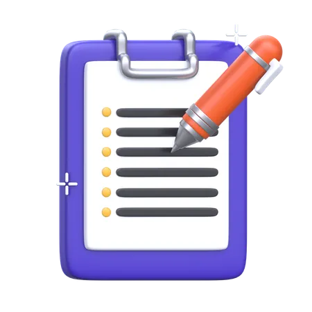 Business To Do List  3D Icon