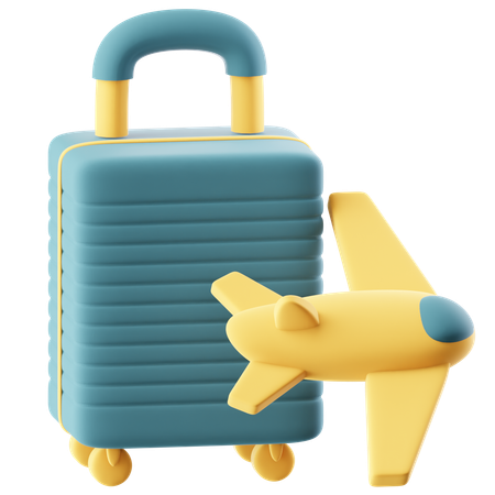 출장  3D Icon