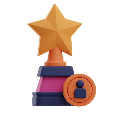 Business Trophy  3D Icon
