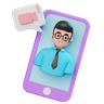 3d business call emoji