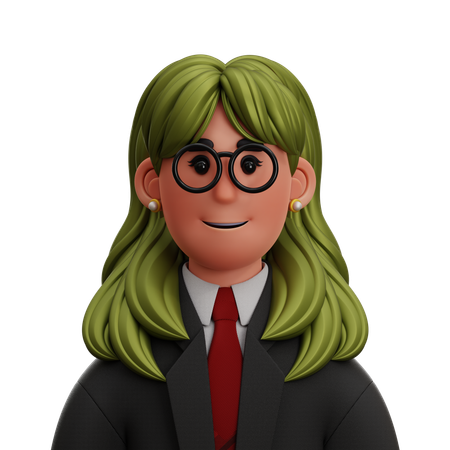 BUSINESS WOMAN  3D Icon