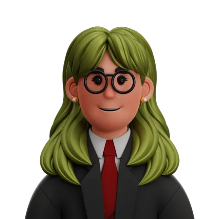 BUSINESS WOMAN  3D Icon