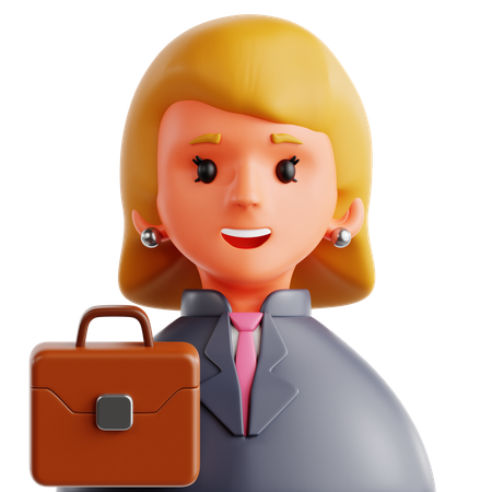 Business Woman  3D Icon