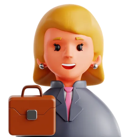 Business Woman  3D Icon