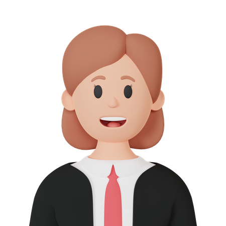 Business woman  3D Icon