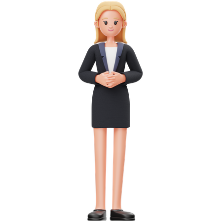 Business Woman  3D Illustration