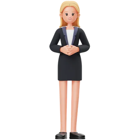 Business Woman  3D Illustration