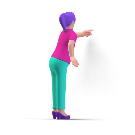 Business woman  3D Illustration