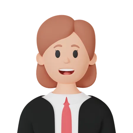 Business woman  3D Illustration