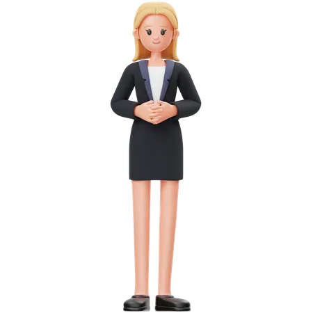 Business Woman 3D Illustration