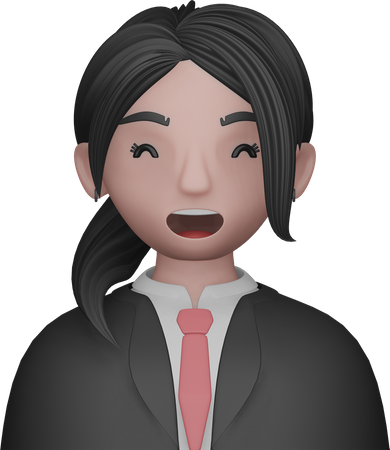 Business Women Avatar  3D Icon