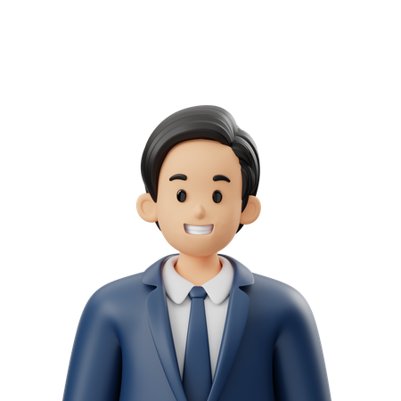 Business Worker Avatar  3D Icon