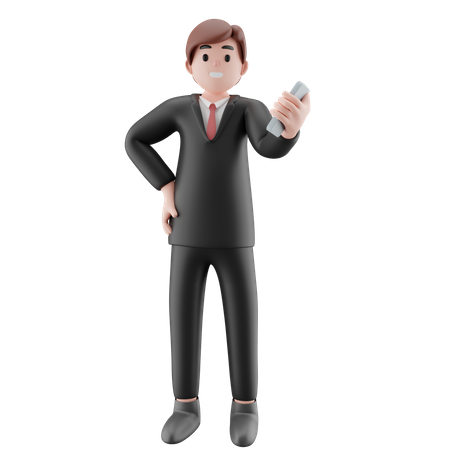 Businessman asking for job opportunity  3D Icon