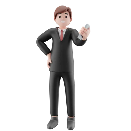 Businessman asking for job opportunity  3D Illustration